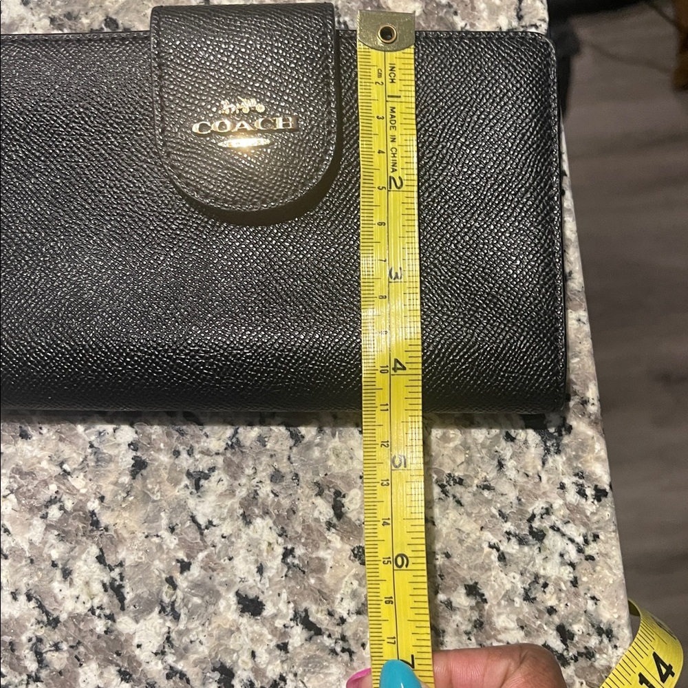 Coach Black Clutch with Gold-Tone Hardware - Picture 5 of 5